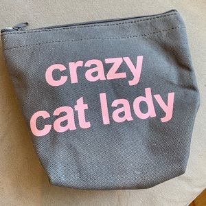 Crazy cat lady travel pouch